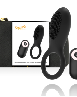 COQUETTE CHIC DESIRE – COCK RING TELECOMANDO RICARICABILE NERO/ORO