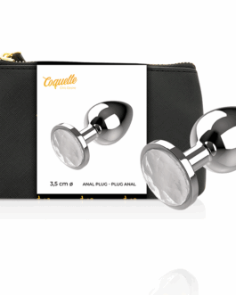 COQUETTE CHIC DESIRE – SPINA ANALE METALLO COLORE TRASPARENTE MISURA M 3.5 X 8 CM