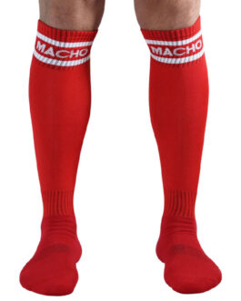 MACHO – CALCETINES LARGOS TALLA UNICA ROJO
