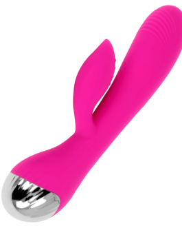 OHMAMA – VIBRATORE RICARICABILE CON CONIGLIO 10 MODALITÀ DI VIBRAZIONE 19 CM