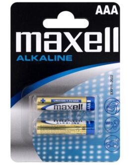MAXELL – BATTERIA ALCALINA AAA LR03 BLISTER * 2