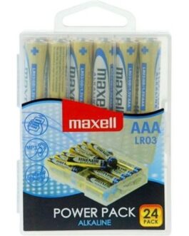 MAXELL – PACCO BATTERIE ALCALINE AAA LR03 * 24 BATTERIE