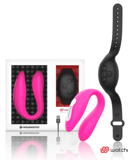 WEARWATCH – VIBRATORE WATCHME DOPPIA TECNOLOGIA FUCSIA/AZABACHE