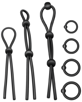 ADDICTED TOYS – SET DI ANELLI PER IL CAZZO FLESSIBILI IN SILICONE 7 PEZZI